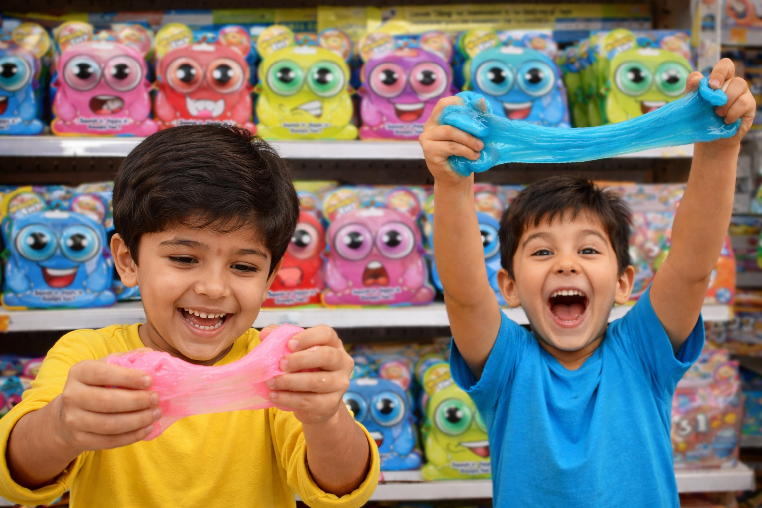 Woogly Eye Sticky Slime Toy for Kids | Squishy Jiggly Googly Eye Sensory | Squish it, Jiggle it, Googly Fun! | Stress Relief Fidget | Ages 5+ | Set of 2 (Assorted Colours)